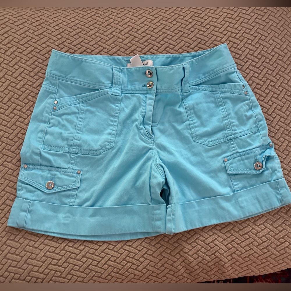 White House Black Market Sky Blue Cargo Shorts